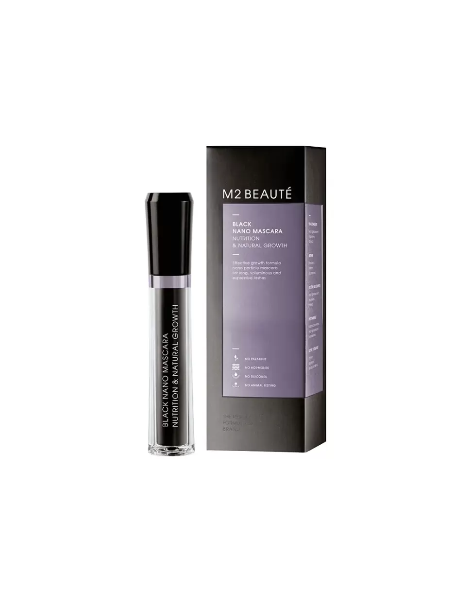 M2 BEAUTE Black Nano Mascara Nutrition & Natural Growth Online