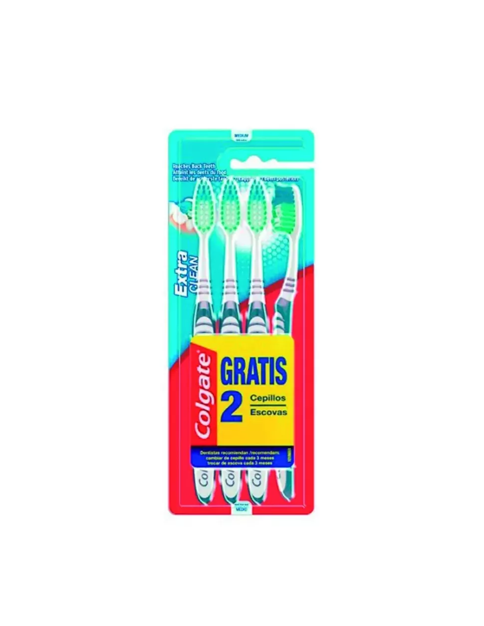 COLGATE Cepillo Dental Extra Clean (4 Ud) Best Sale