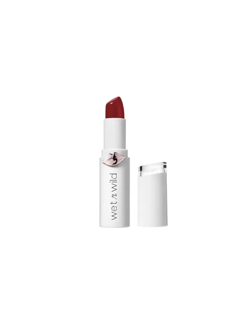WET N WILD Labial Megalast Shine Finish Lipstick. Crimson Crime Hot