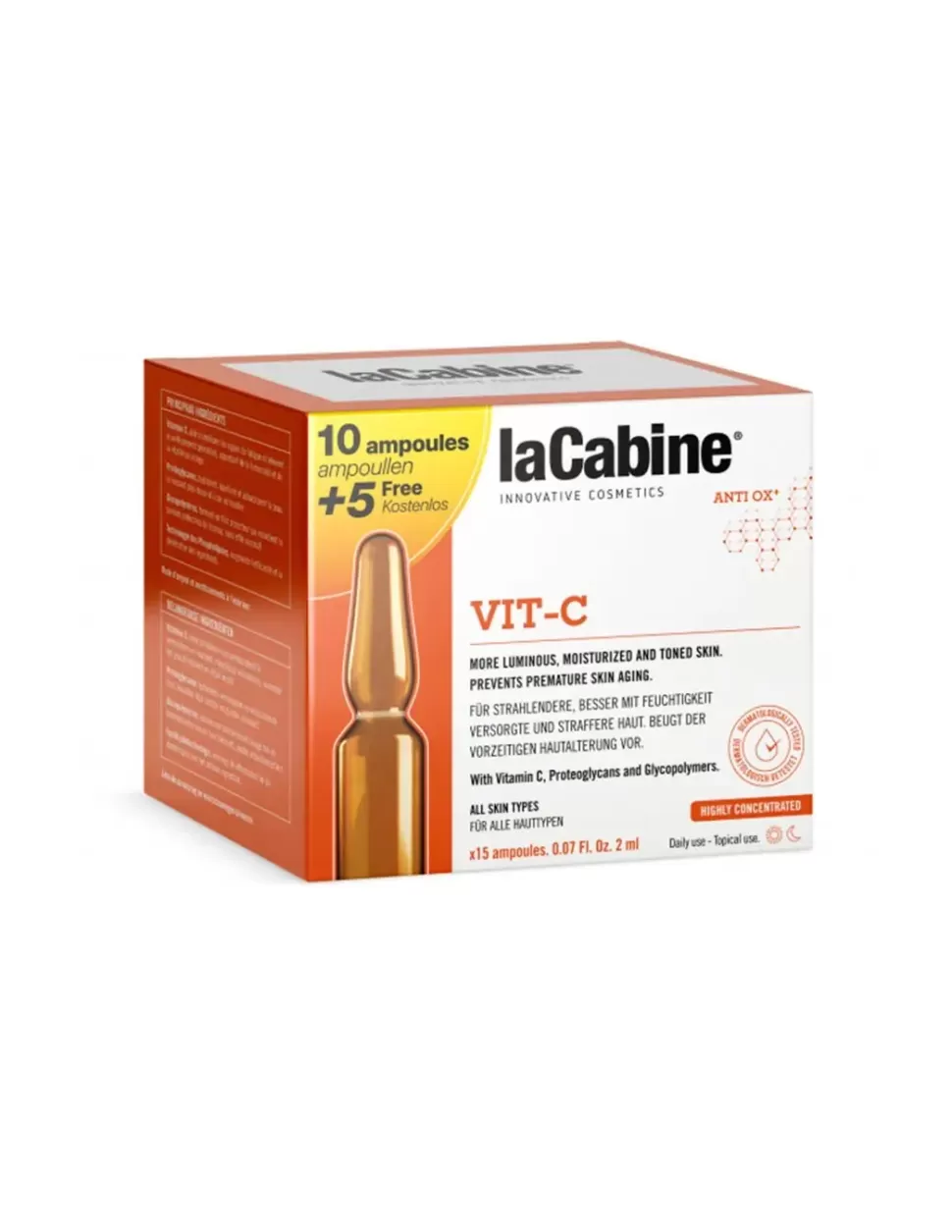 LA CABINE Pack 15 Ampollas Faciales De 2 Ml Vitamina C Online