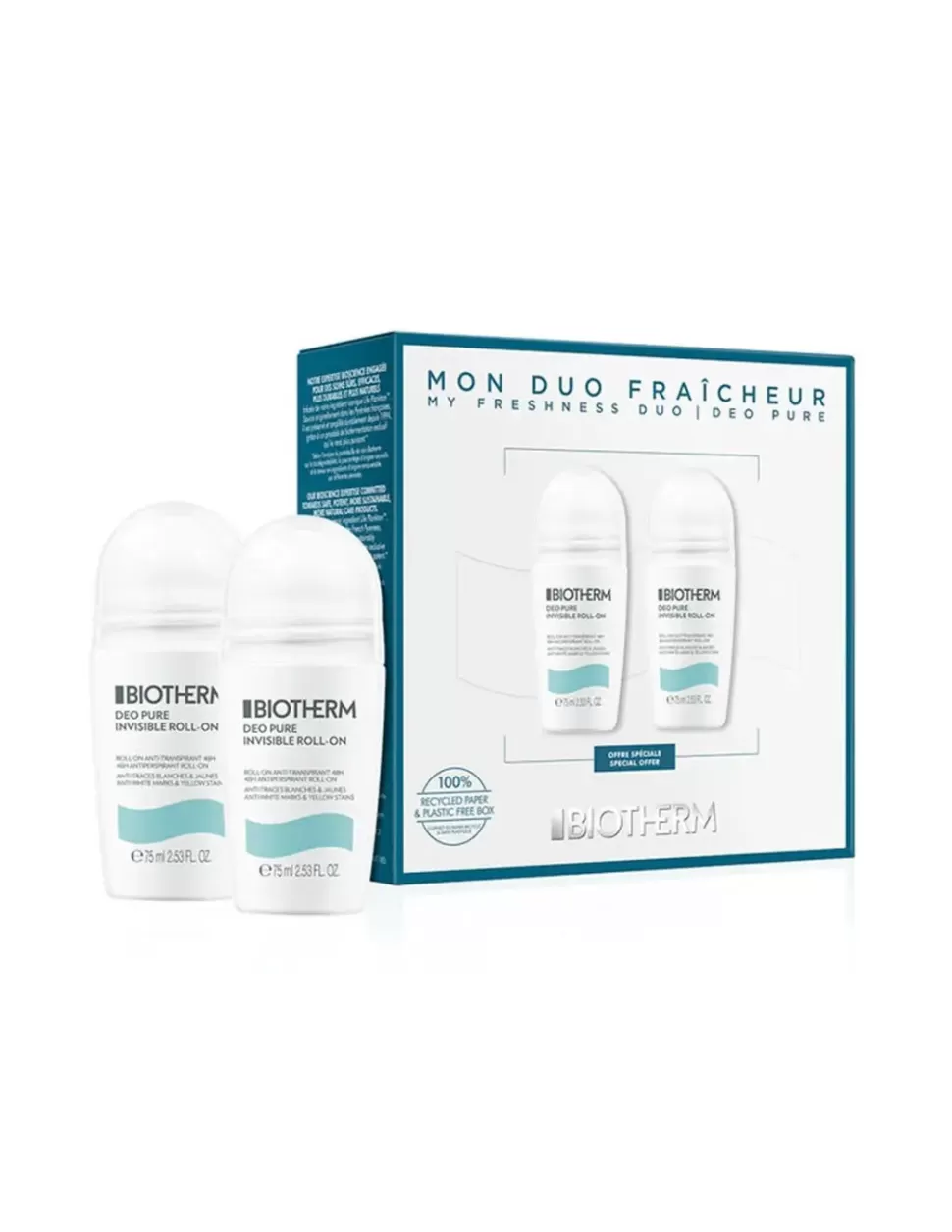 BIOTHERM Pure Invisible Rollon Duo Estuche Flash Sale