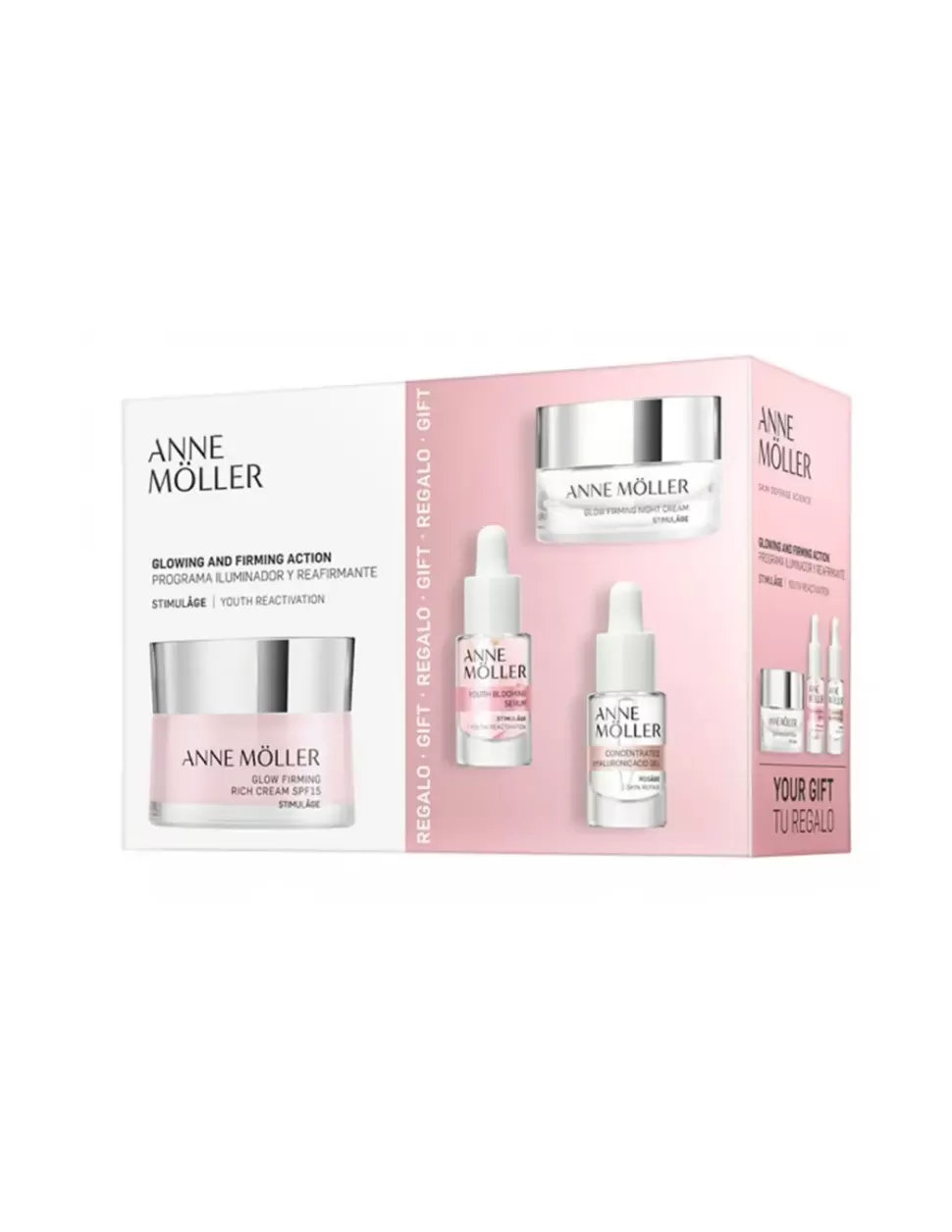 ANNE MOLLER Stimulage Glow Firming Rich Spf15 Cream Estuche New